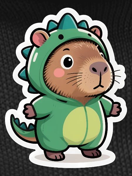 Capybara Dino Dinosaur