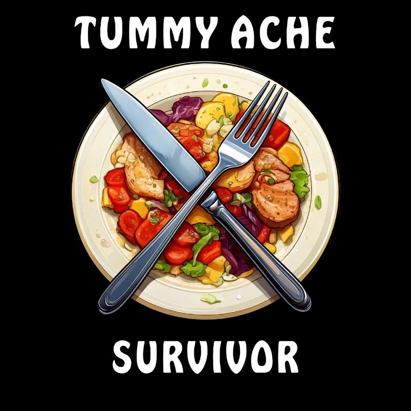 DINNER PLATE Tummy Ache Survivor