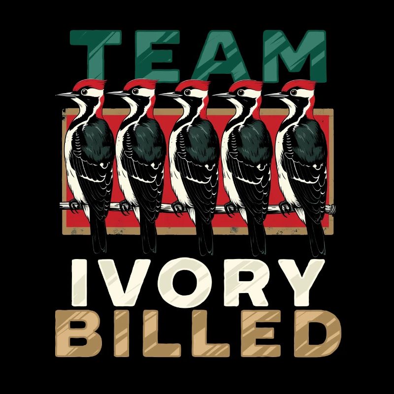 Elfenbein Specht Vogelbeobachter Team Ivory Billed