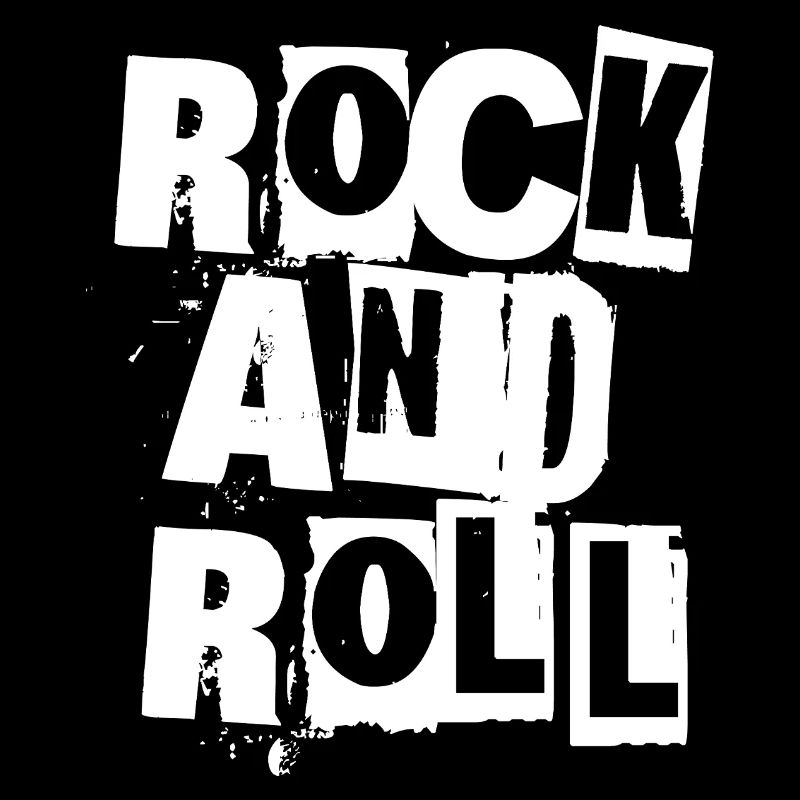 Typographie rock and roll grunge
