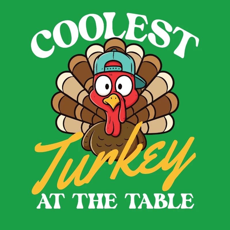 La dinde la plus cool à table Automne drôle