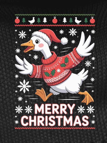 Weihnachtsgans im Pullover