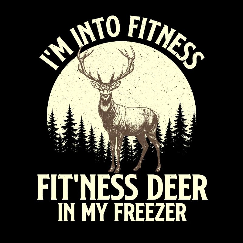 Fitness Deer Freezer Funny Hunting Joke