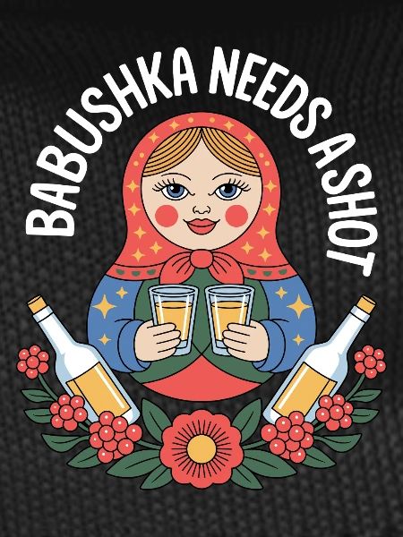 Babushka with Shot's motif