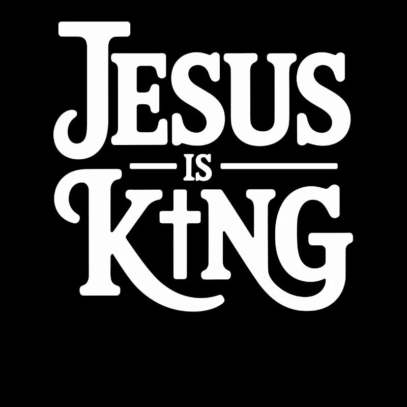 Jesus Is King Christlich Kreuz Glaube