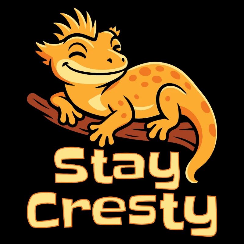 Schopfgecko Reptil Humor Eidechse
