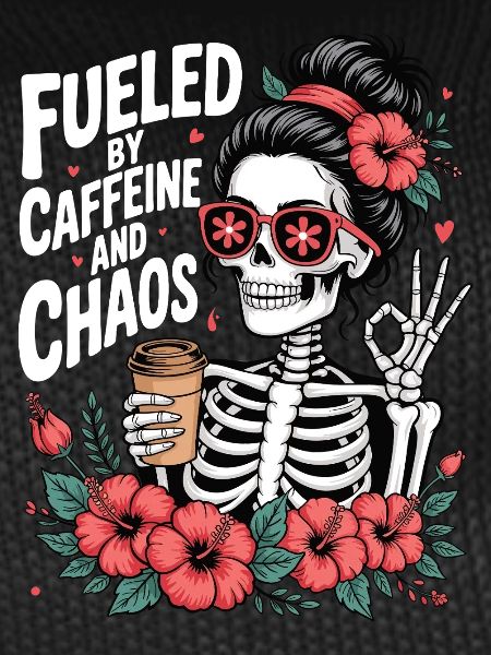 Mutter Koffein Mutter Skelett Kaffee