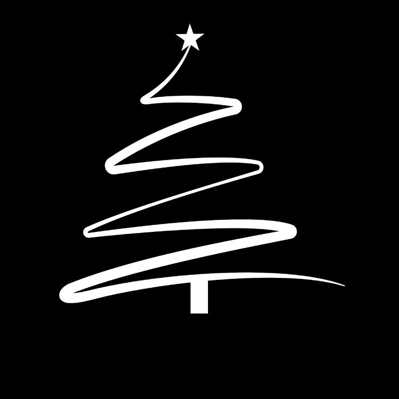 Christmas Tree Zigzag Sketch