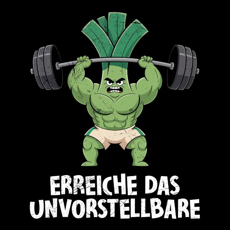 Gewichtheber ERREICHE DAS UNVORSTELLBARE Lustig