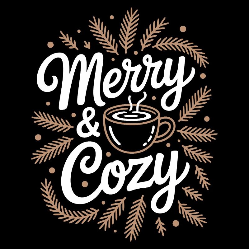 Merry & Cozy Cup Illustration