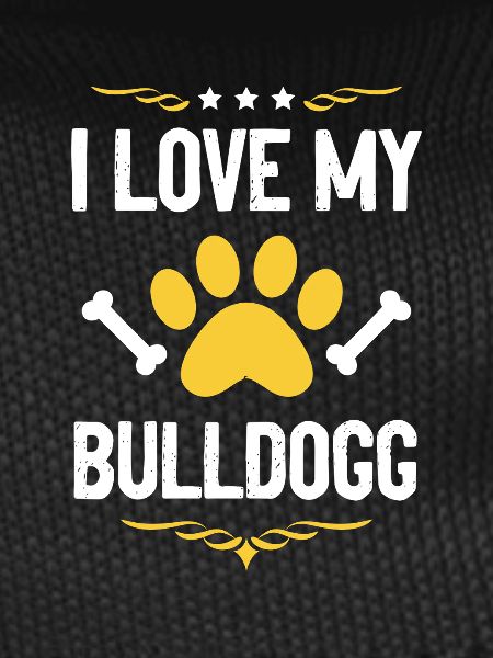 J’aime mon bouledogue
