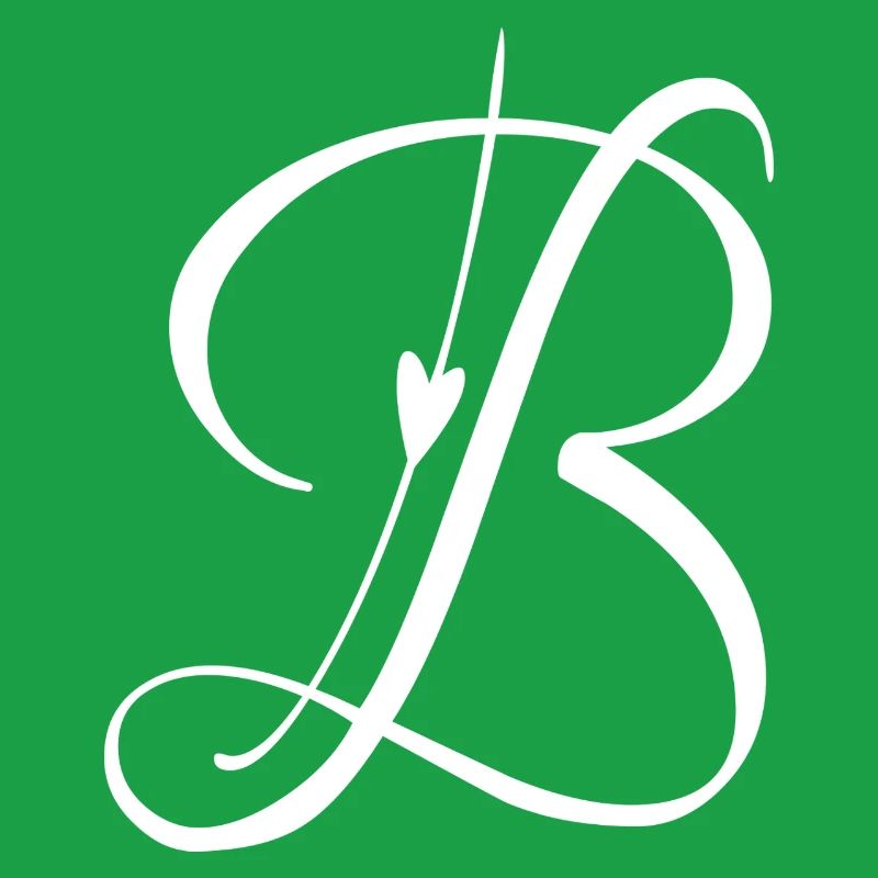 Buchstabe B Initiale Alphabet Monogramm Taschenstil