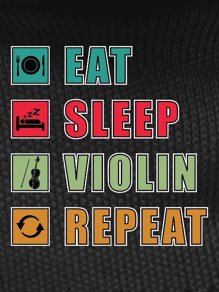 Eat Sleep Violin Repeat Graphic