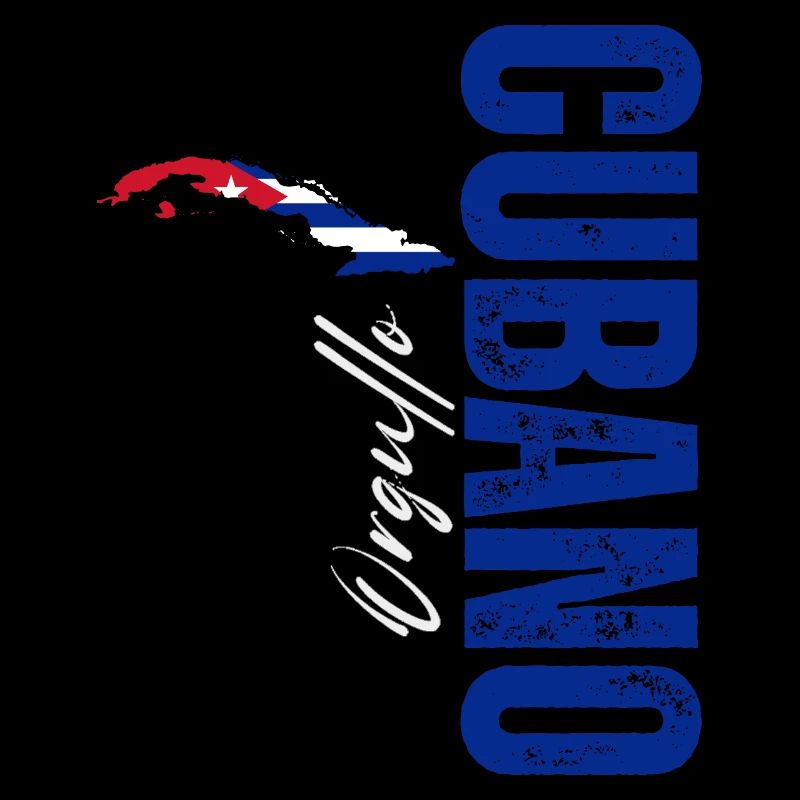 Cuban pride, vertical design