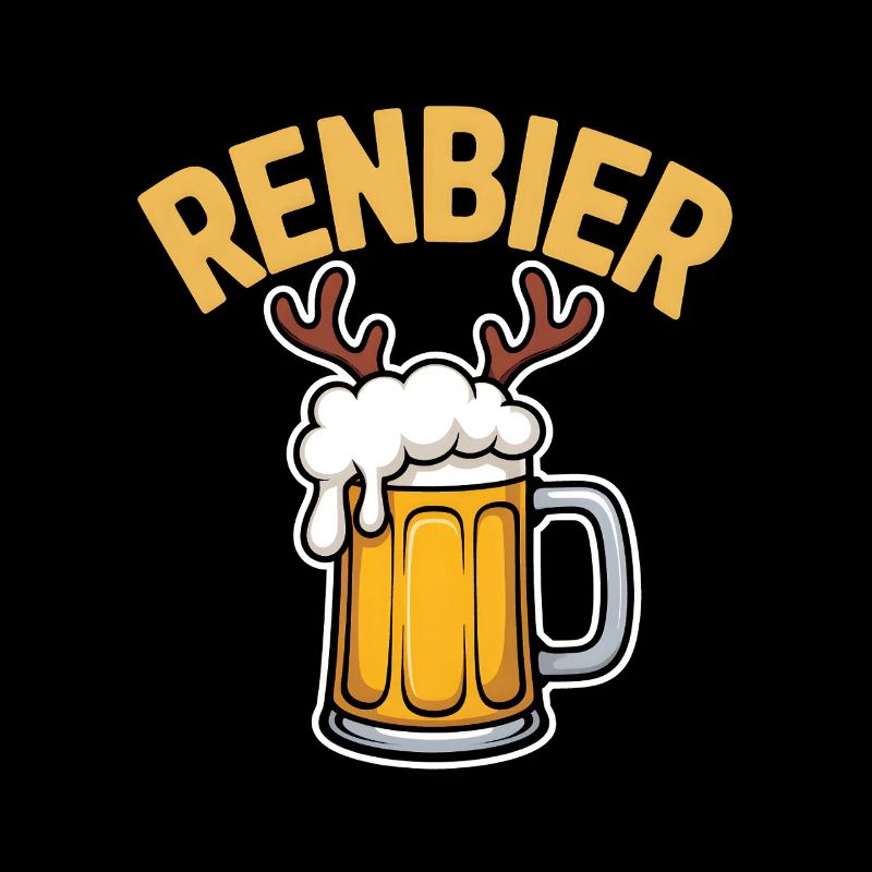 Cruche de renne avec bois