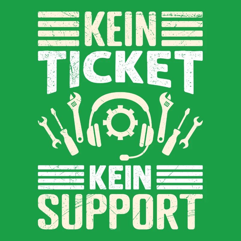 Nerd Computer NO TICKET NO SUPPORT FUNNY