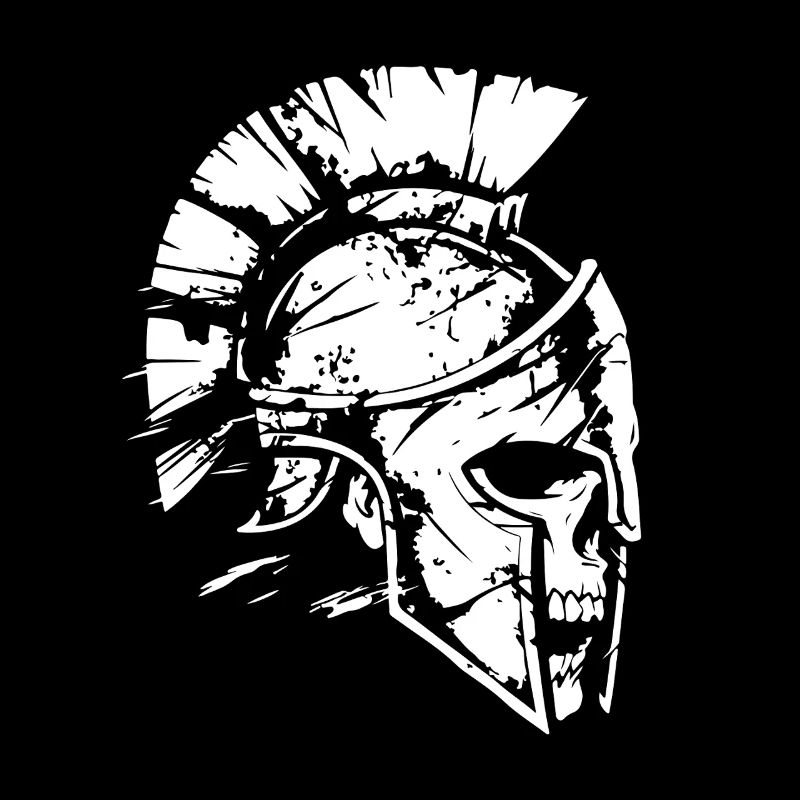 Spartan Warrior Helmet Silhouette