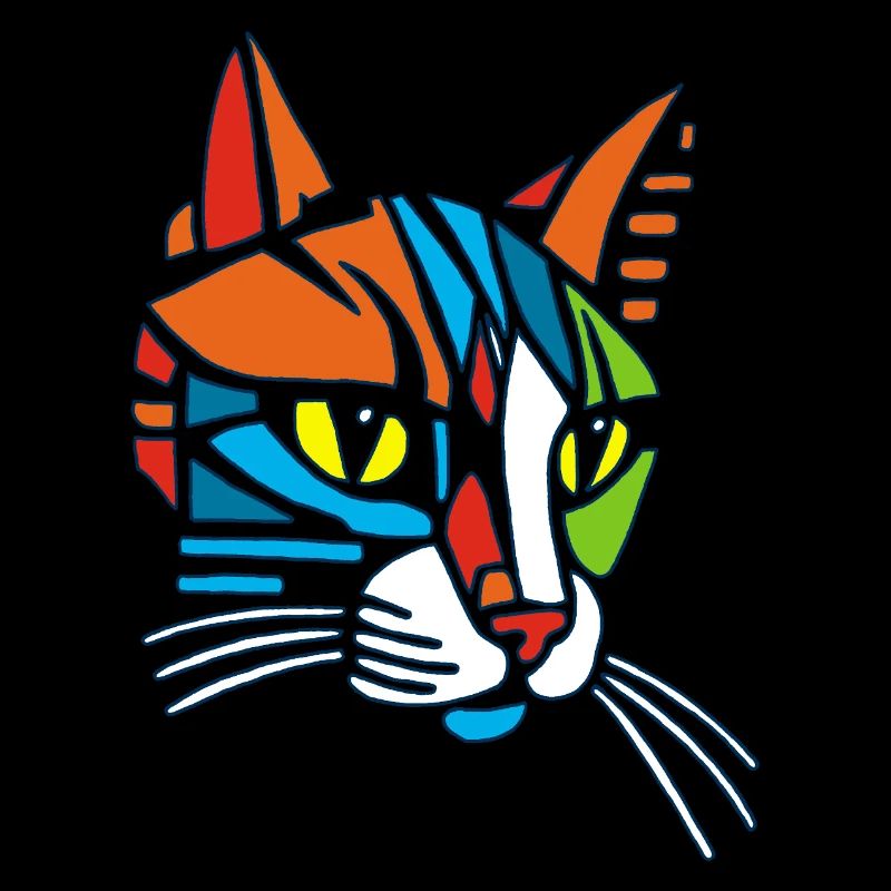 Tribal Mosaic Cat