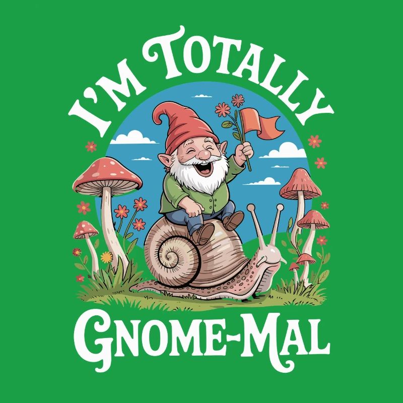  Ich Bin Total Gnome-Mal: Witziger Gartenzwerg mit