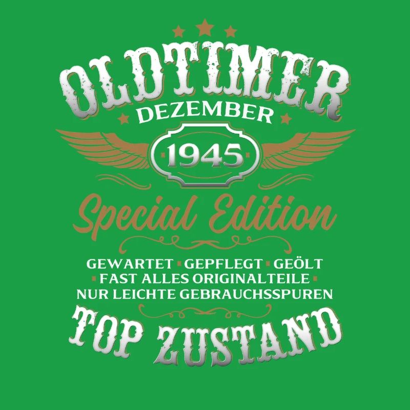 80. Geburtstag Geschenk Oldtimer Dezember 1945