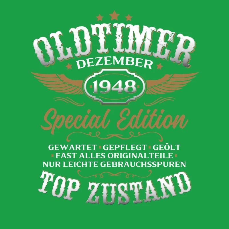 77. Geburtstag Geschenk Oldtimer Dezember 1948