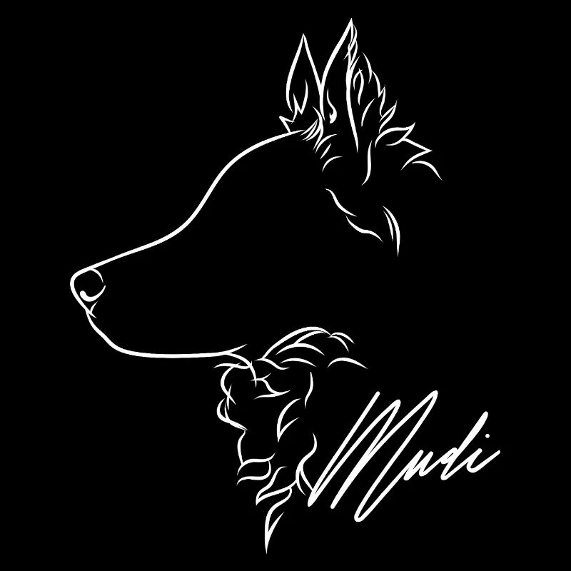 Mudi Profile Dog Dog Wilsigns
