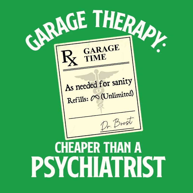 Garagentherapie günstiger als Psychiater Autoangebot