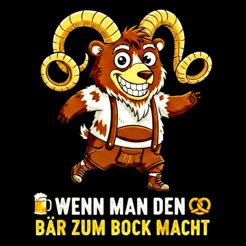 Bär zum Bock machen - Lederhose Satire
