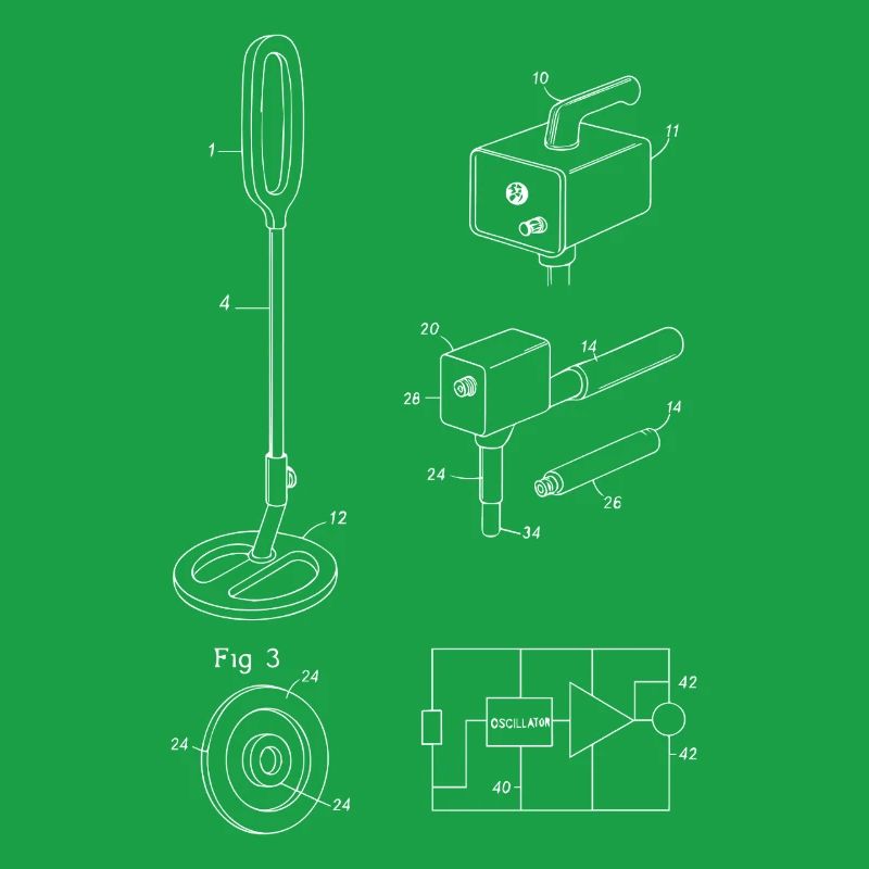 Plan de détection de métaux Fig. 3 Conception
