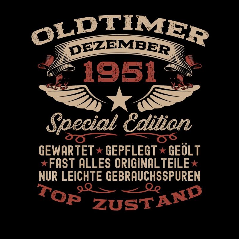74. Geburtstag Geschenk Oldtimer Dezember 1951