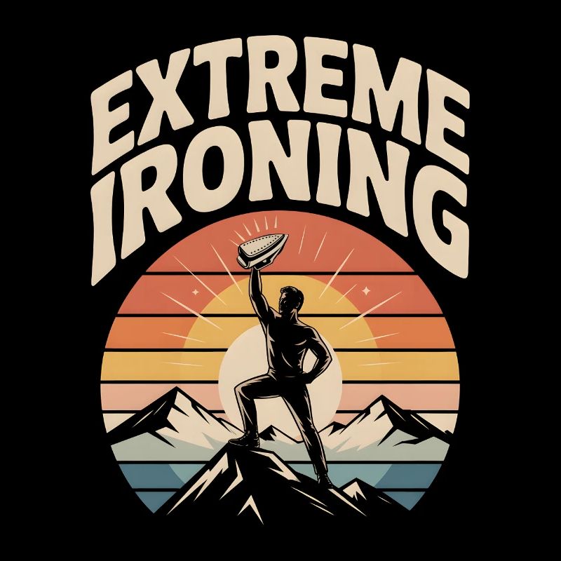 Extreme Ironing Mountaineering