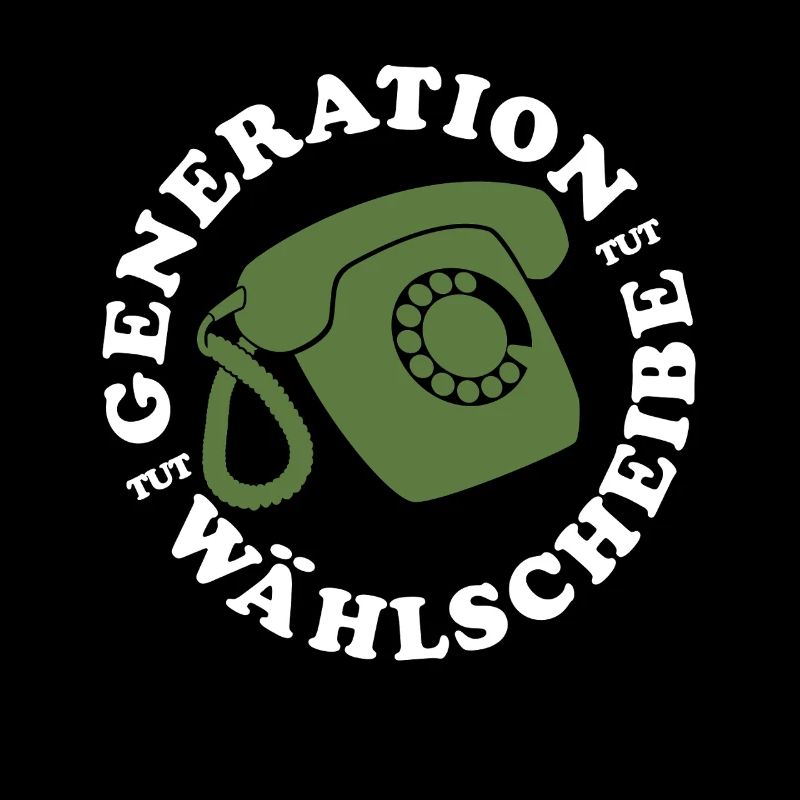 Generation Wählscheibe Festnetz Telefon