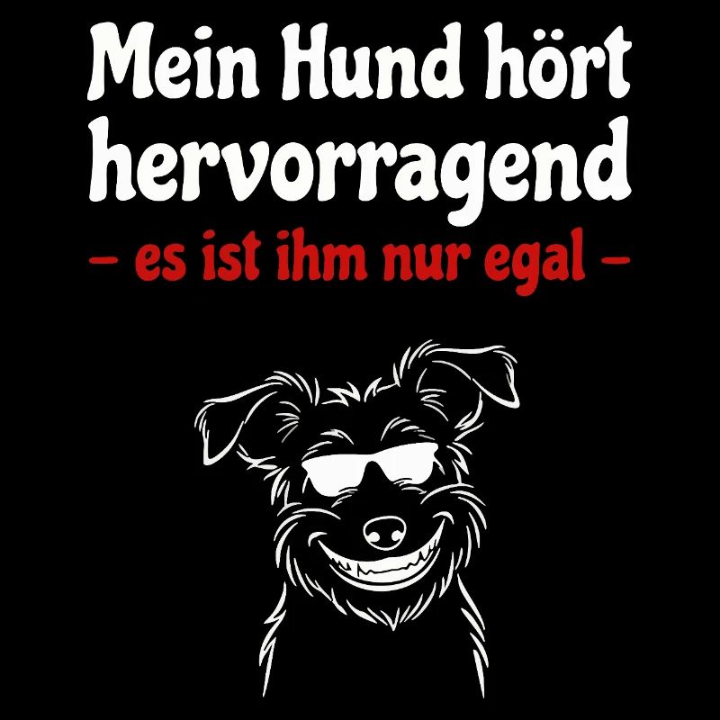 Hund hört hervorragend - Hund mit Sonnenbrille