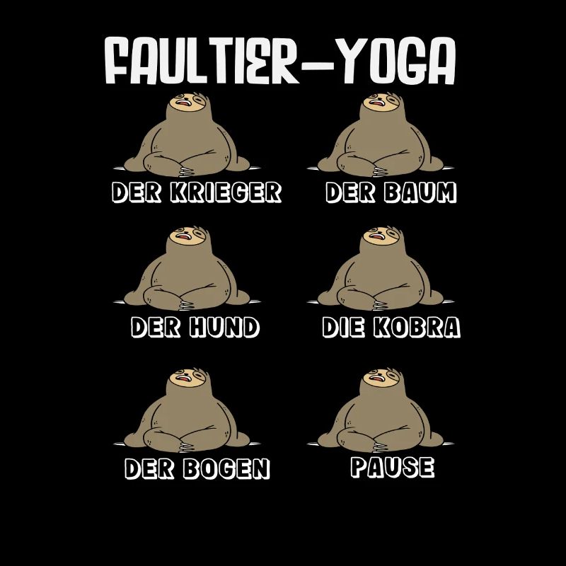 Faultier Yoga Routine Sport Geschenk