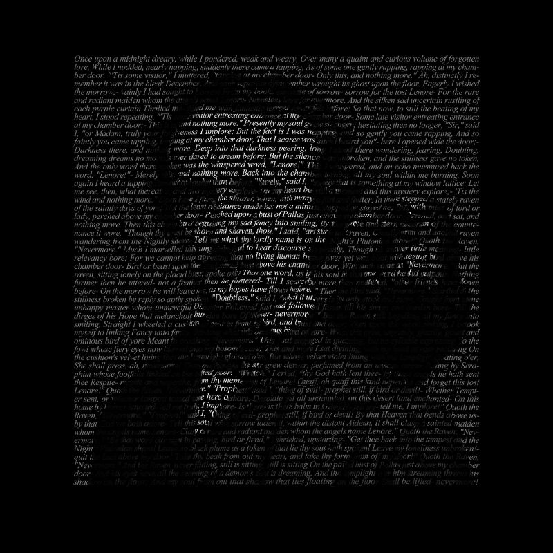 Edgar Allan Poe Raven Gothic Book Lover Geschenk
