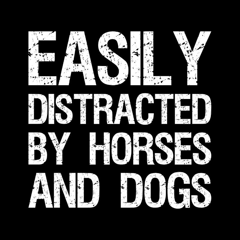 Facilement distrait par les chevaux et les chiens
