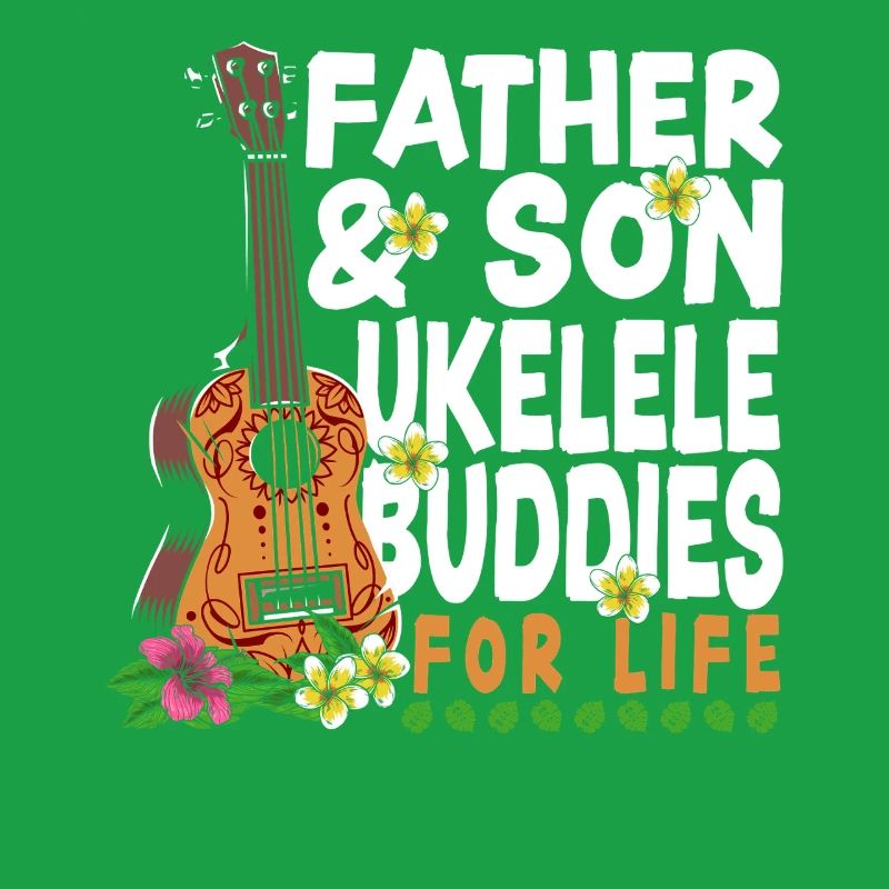 Hawaiian Ukulele Uke Dad Son
