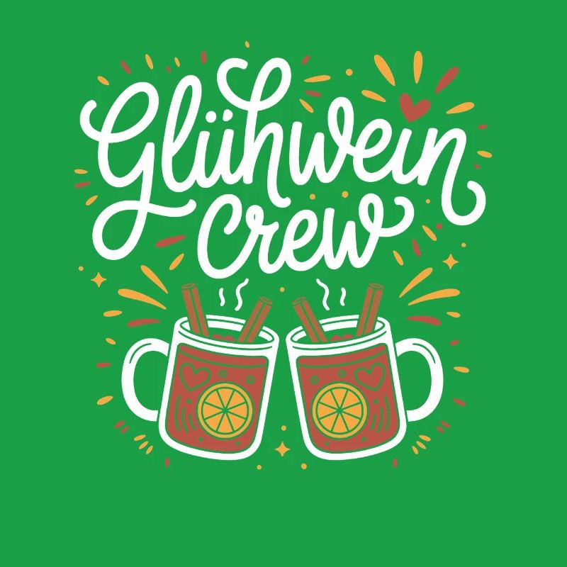 Équipe du vin chaud Marché de Noël joyeux