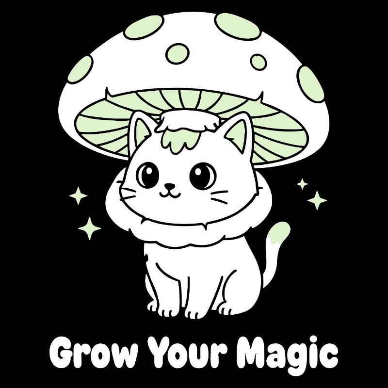 Magic Mushroom Cat
