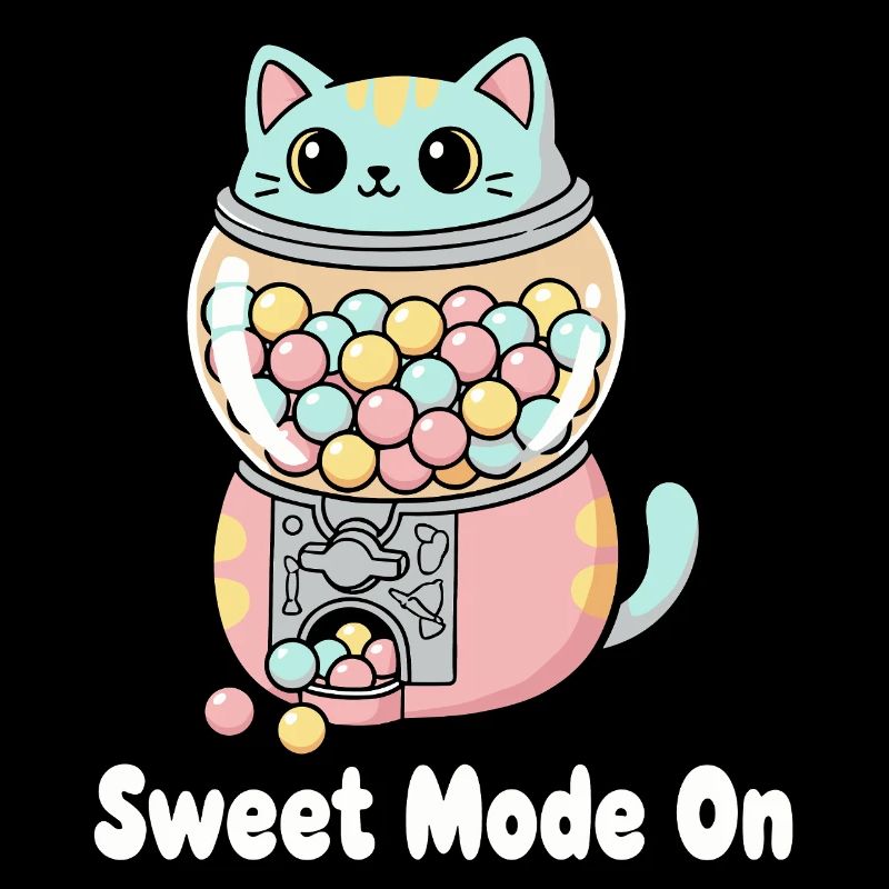 Pastel Cat Gumball Machine