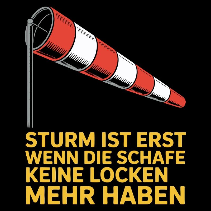 Storm text with windsock