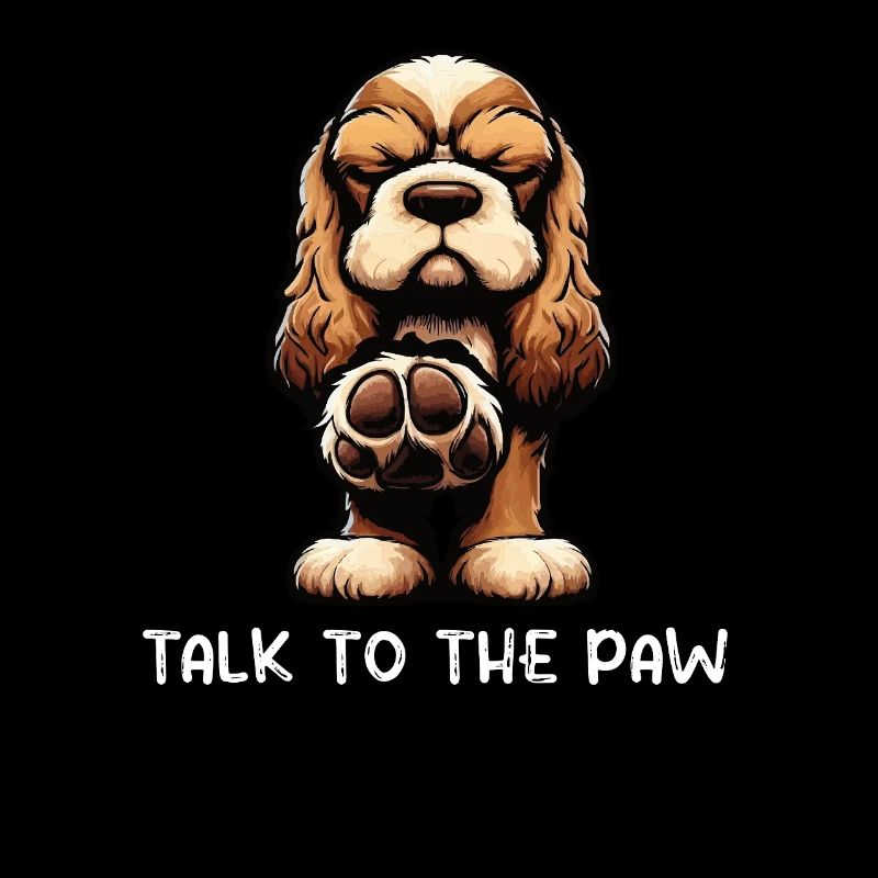Parle au Paw Cocker Spaniel Cocker spaniel hund