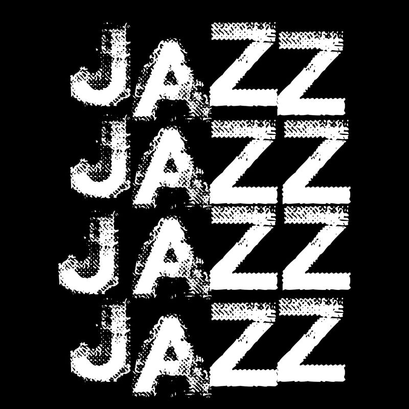 Jazz-gestapelte Typografie