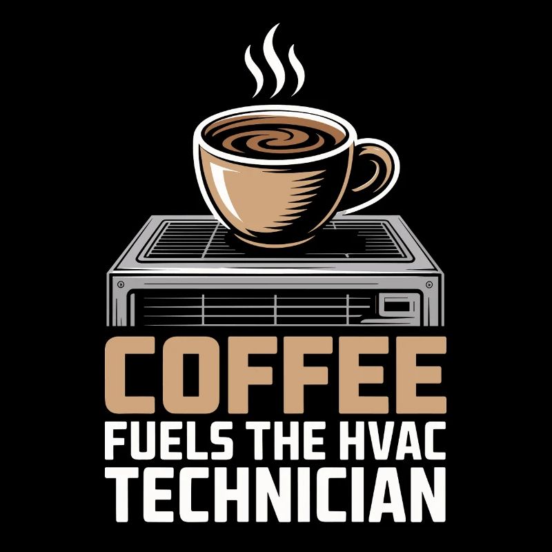 Coffee Lover HVAC Technician Gift Worker
