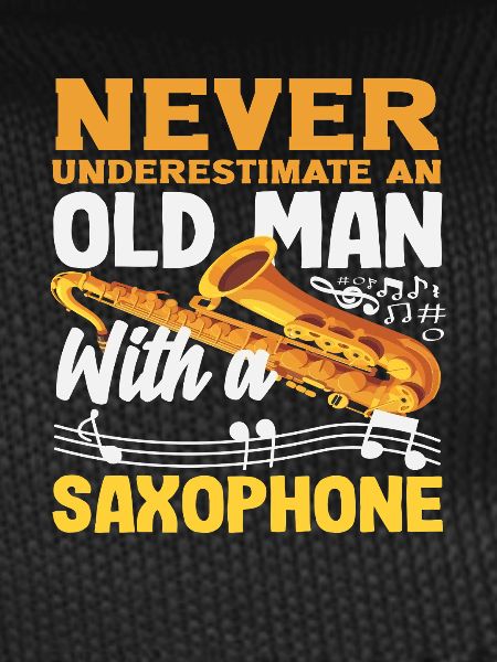 Old Man Grandfather Saxophone Saxophonist