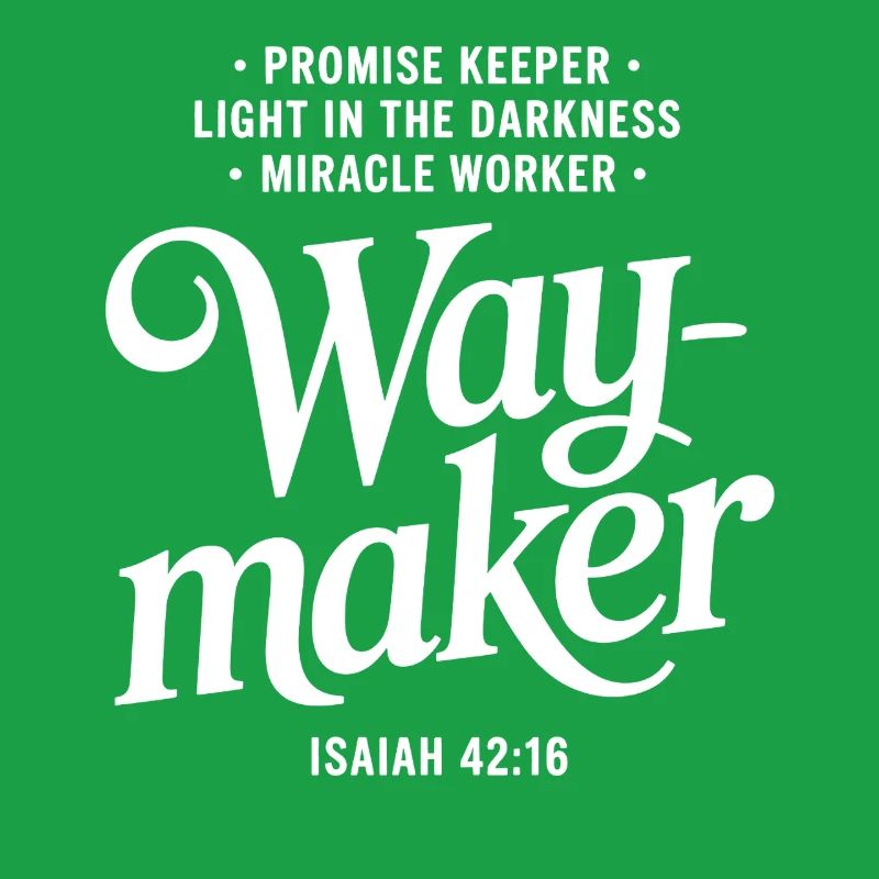 Conception de citations de foi Waymaker