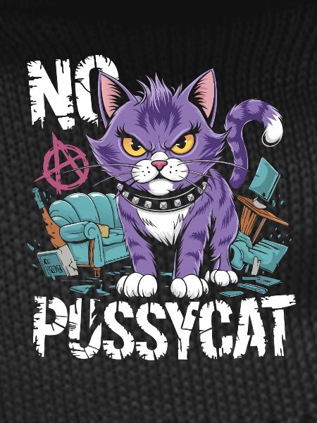 Rebellious Cat No Pussycat Design