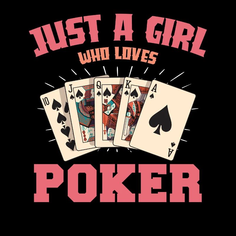 Nur ein Mädchen Pokerkarten