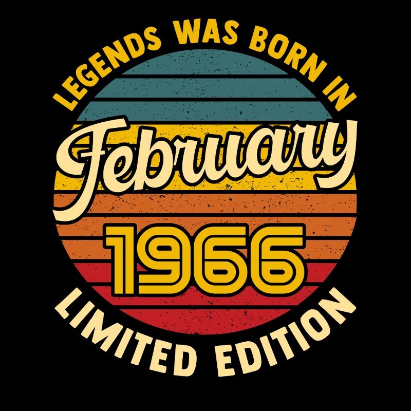 Legend: Geboren Januar 1966, 60. Geburtstag.