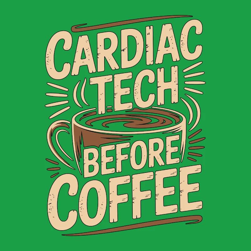Cardiac Tech Before Coffee Echo Tech Coffee Lover
